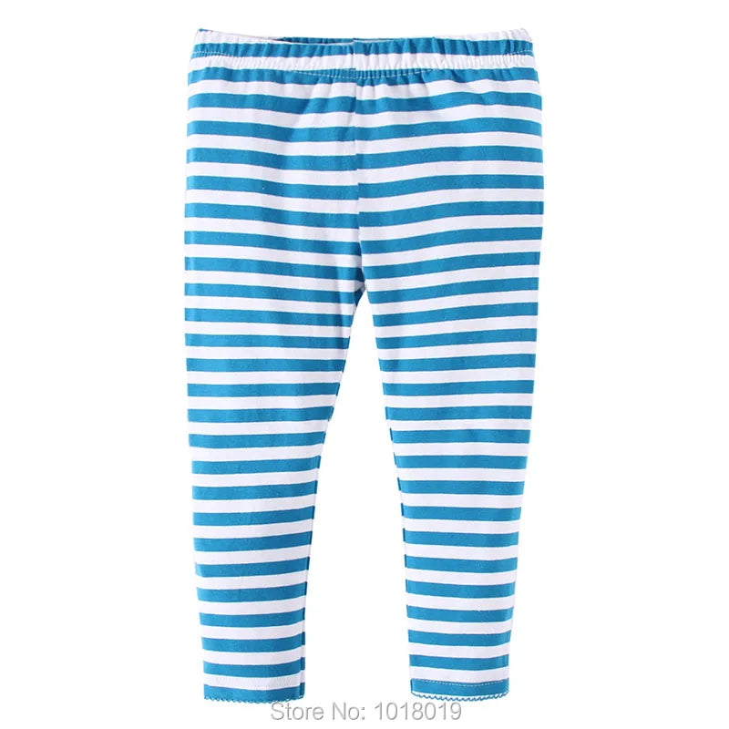 100% Knitted Cotton t-shirt Pants 2pc Girl Suits