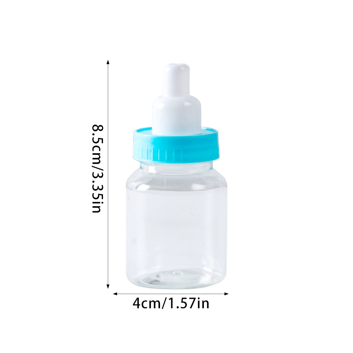 12pcs Blue Pink Mini Baby Bottle Candy Chocolate Marshmallows Packaging Box Baby Bottle Candy Box Baby Shower Gender Reveal Gift