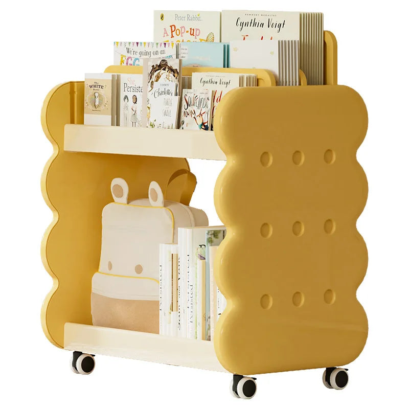 Adjustable Kids Bookshelf - 200LBS Capacity Floor-Standing Organizer for Toys/Books