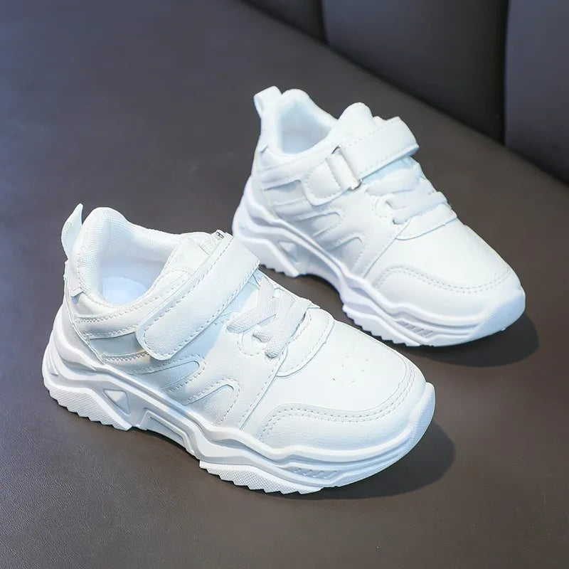 Autumn Kids White Sneakers Leisure Platform Light Soft Fashion Boys