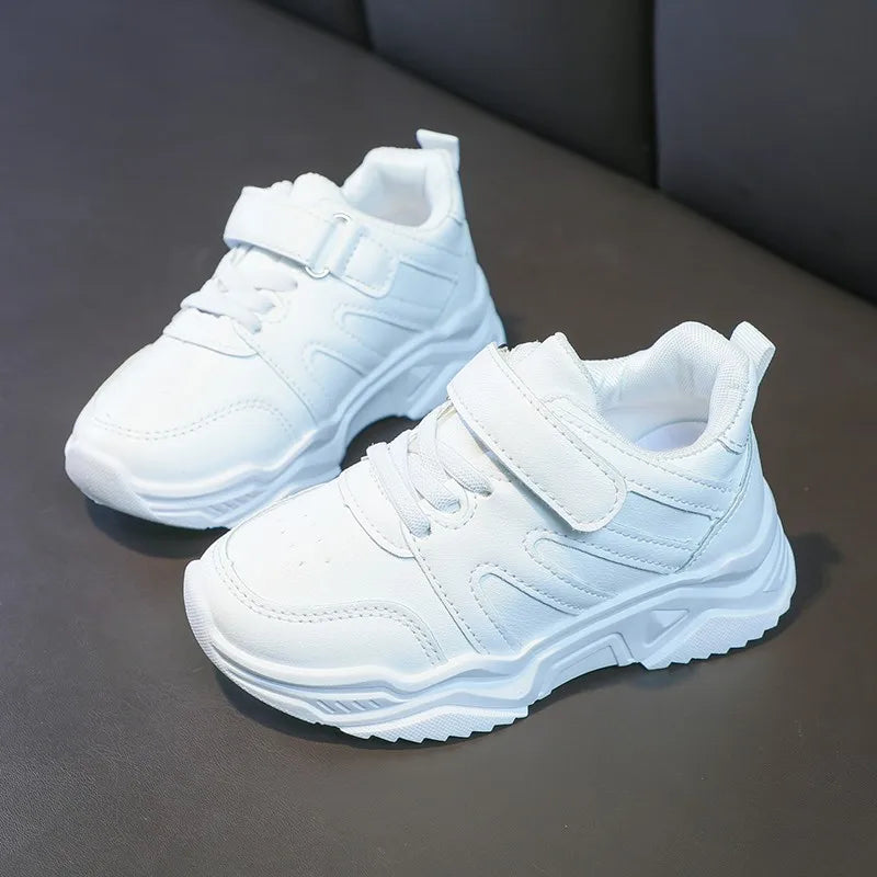 Autumn Kids White Sneakers Leisure Platform Light Soft Fashion Boys
