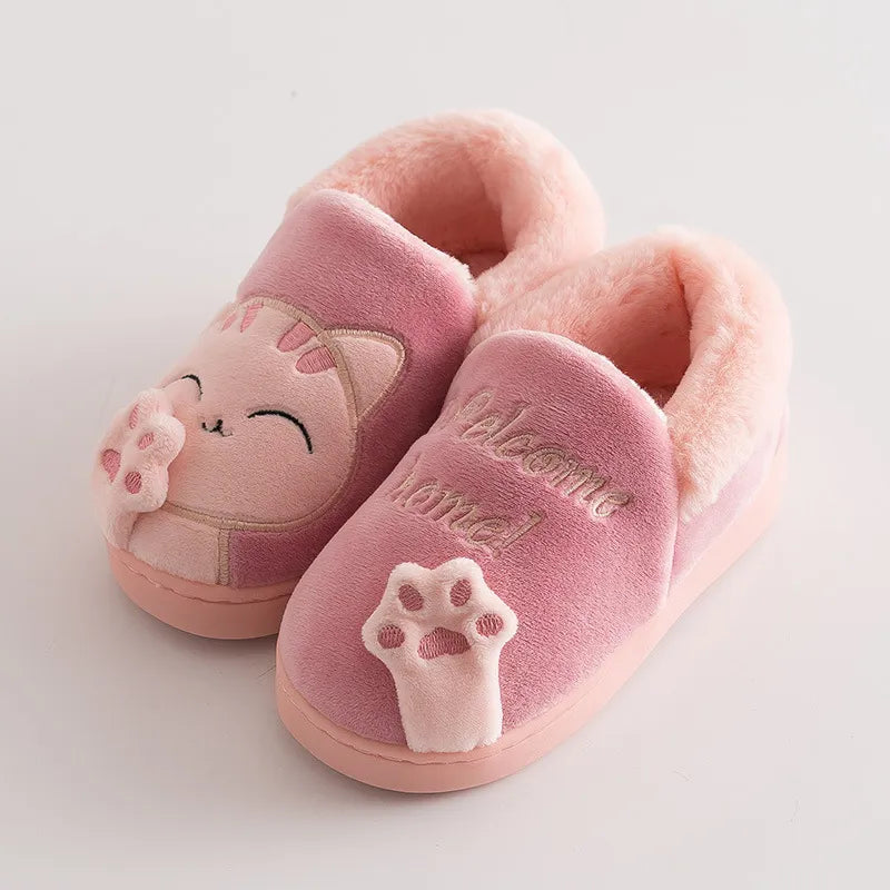 Children Indoor Slippers Winter Warm Shoes