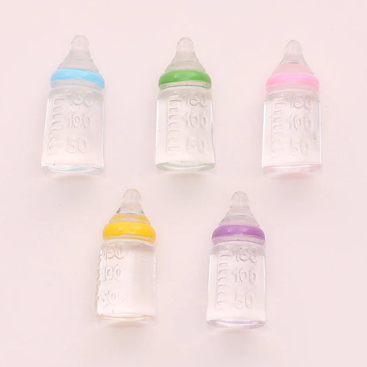 30 Pcs Baby Shower Toys Breastfeeding Bottles Small Resin Party Decoration Child